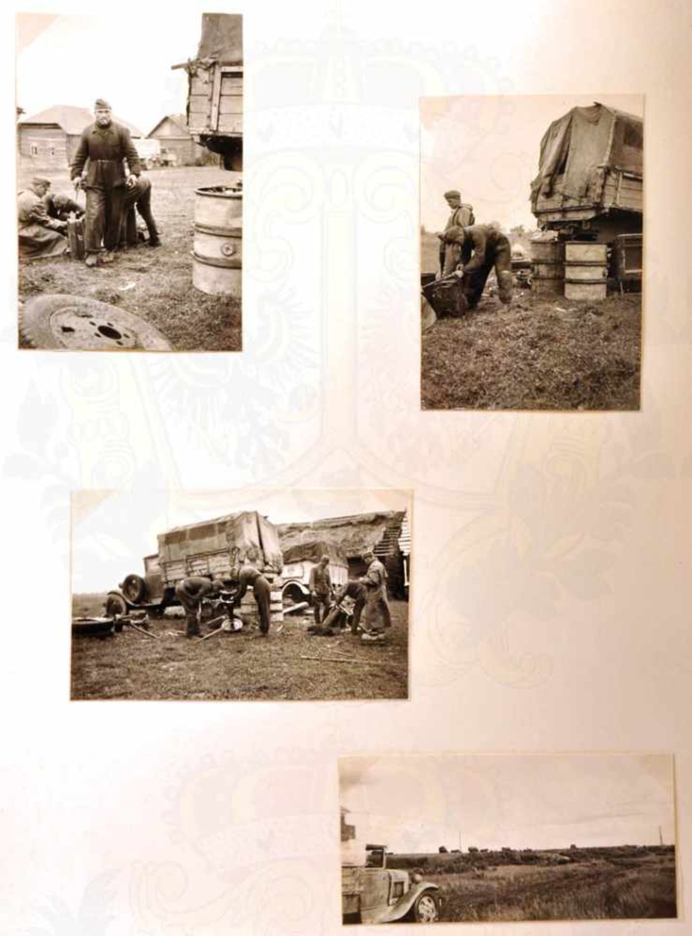 2 FOTOALBEN 206. INFANTERIE-DIVISION, Russlandfeldzug 1942-43, über 360 Fotos, davon 128 Repros, - Bild 7 aus 15
