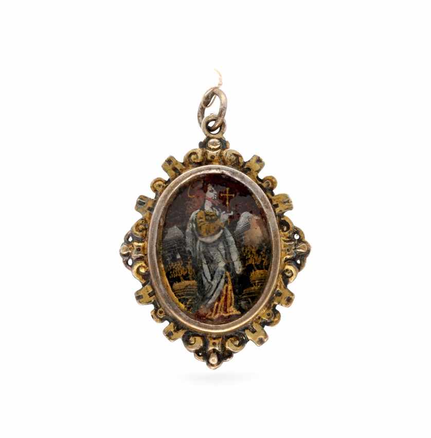 Silver reliquary pendant, late 16th - early 17th CenturySilver reliquary pendant, late 16th -