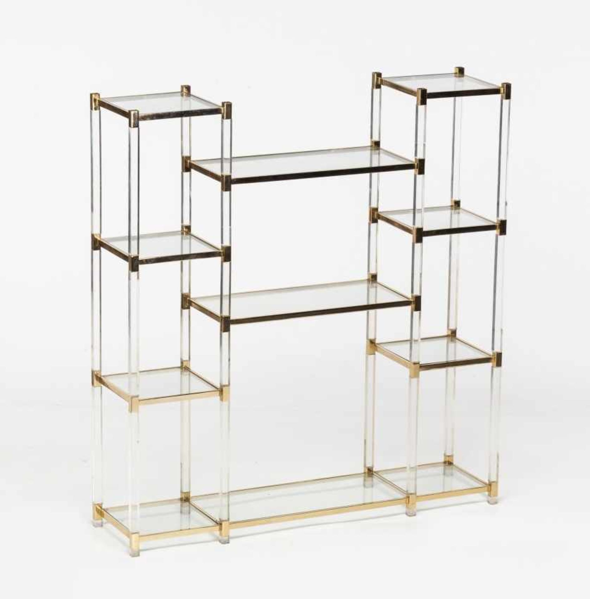 Shelving in methacrylate and gilt metal, circa 1970Shelving in methacrylate and gilt metal, circa - Bild 5 aus 6