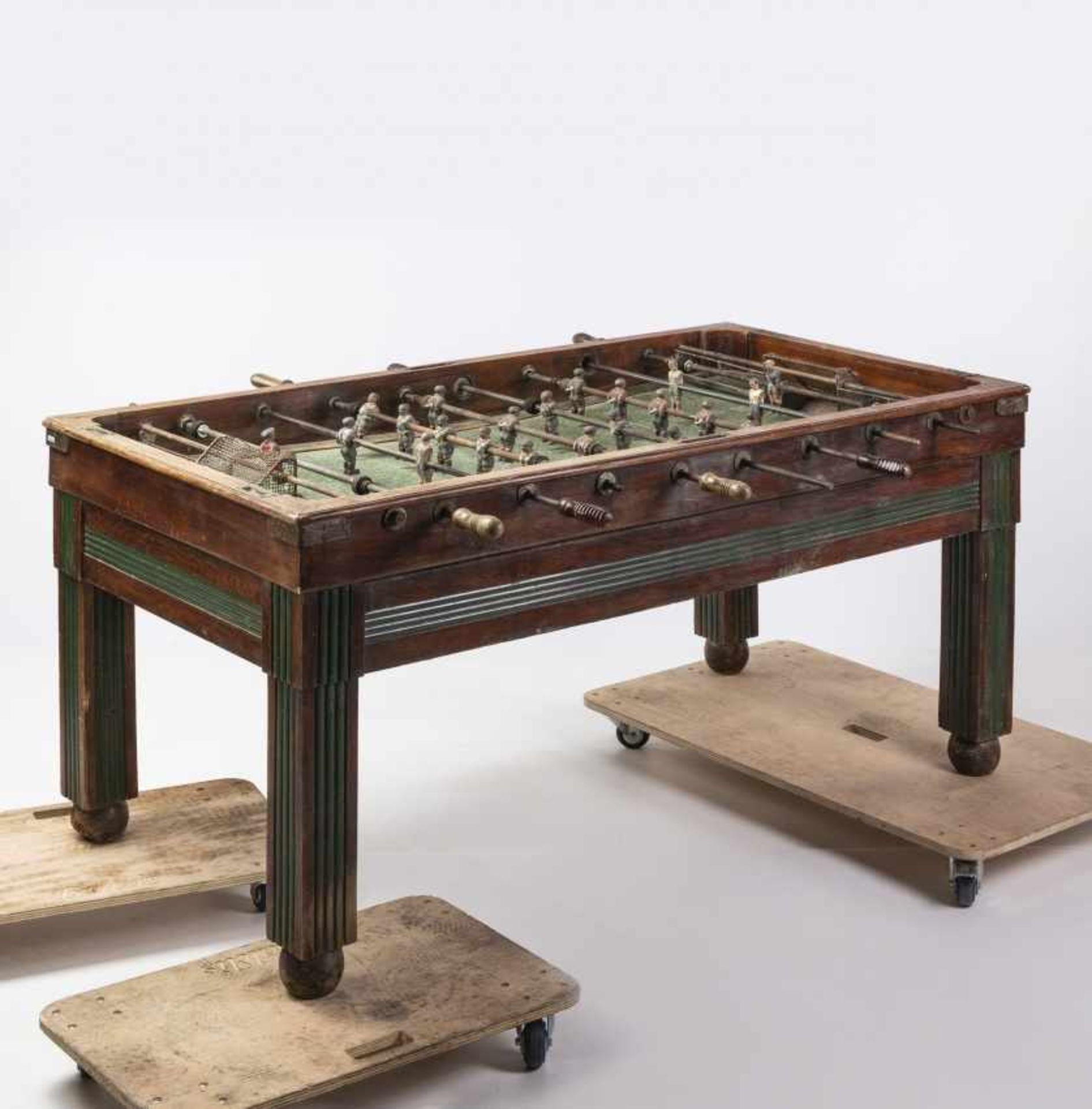 Spanish table football in wood and metal, circa 1940Spanish table football in wood and metal, - Bild 3 aus 5
