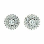 Diamonds rosette earringsDiamonds rosette earringsWith certificate by HRD nº J170000165320,