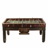 Spanish table football in wood and metal, circa 1940Spanish table football in wood and metal,