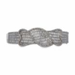 Diamonds braceletDiamonds braceletWhite gold and brilliant, baguette and trapeze cut diamonds, 7.