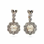 Belle Époque diamonds earrings, circa 1910Belle Époque diamonds earrings, circa 1910Gold with