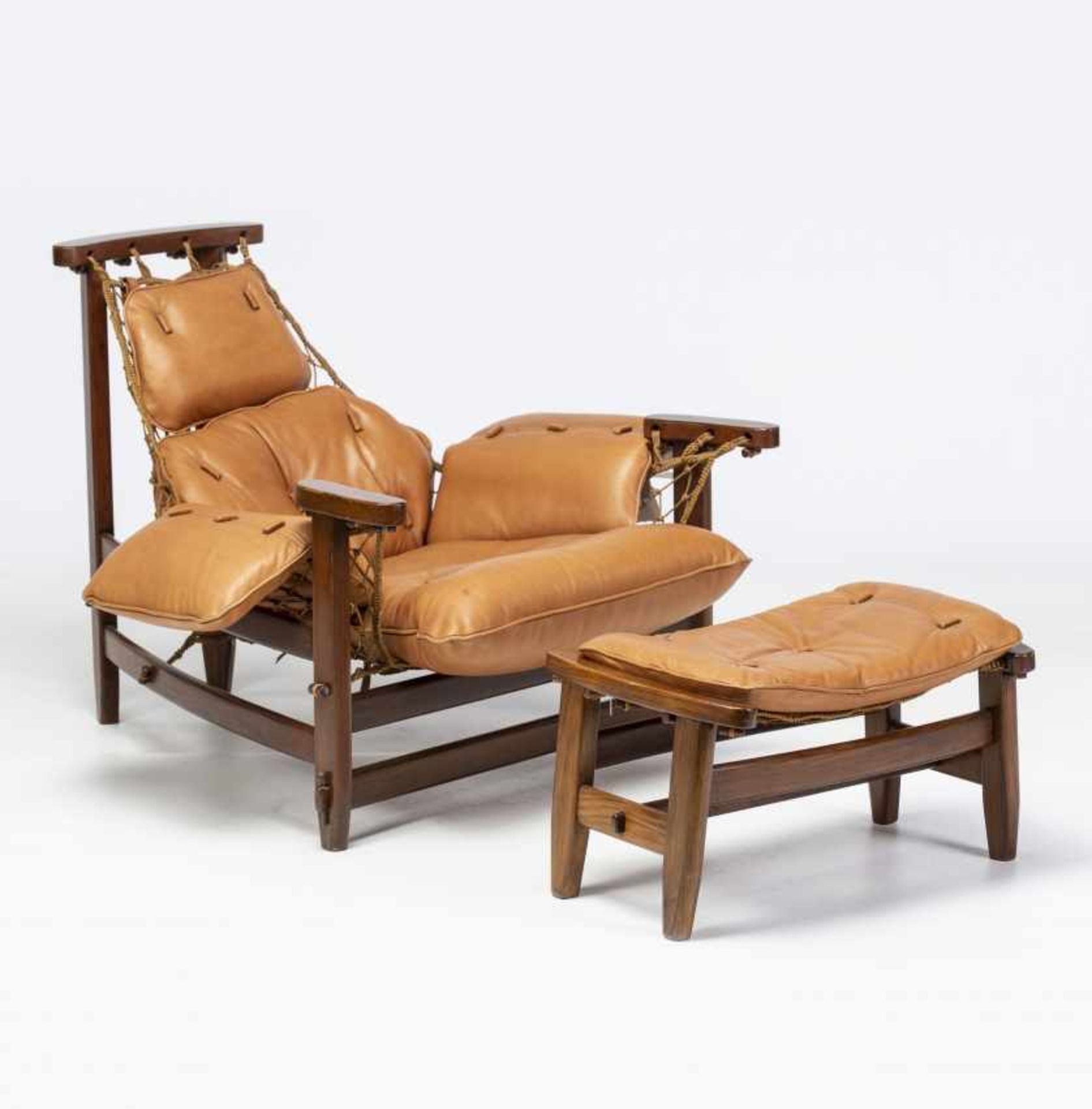 Jean Gillon, "Captain's" armchair with ottoman, Rosewood, sJean GillonIasi, 1919 - Sao Paulo, 2007" - Bild 2 aus 8