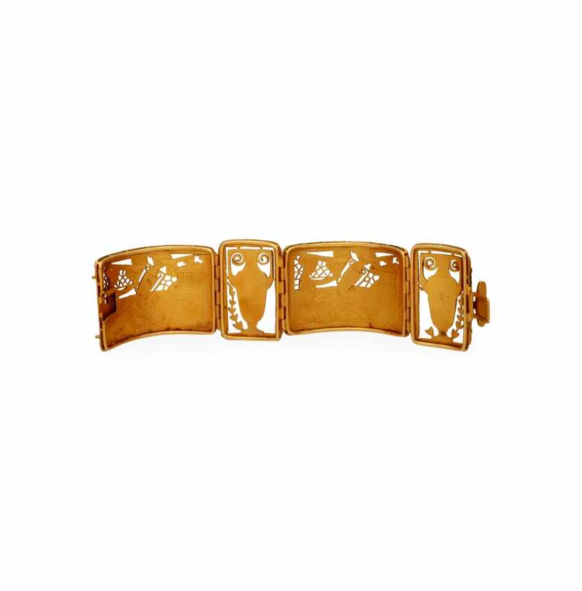 Fuset y Grau, Noucentist gold bracelet, circa 1922Fuset y GrauNoucentist gold bracelet, circa - Image 4 of 5