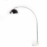 Spanish floor lamp in chrome and lacquered steel, edition bSpanish floor lamp in chrome and