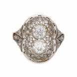 Belle Époque diamonds ring, circa 1910Belle Époque diamonds ring, circa 1910Gold with platinum