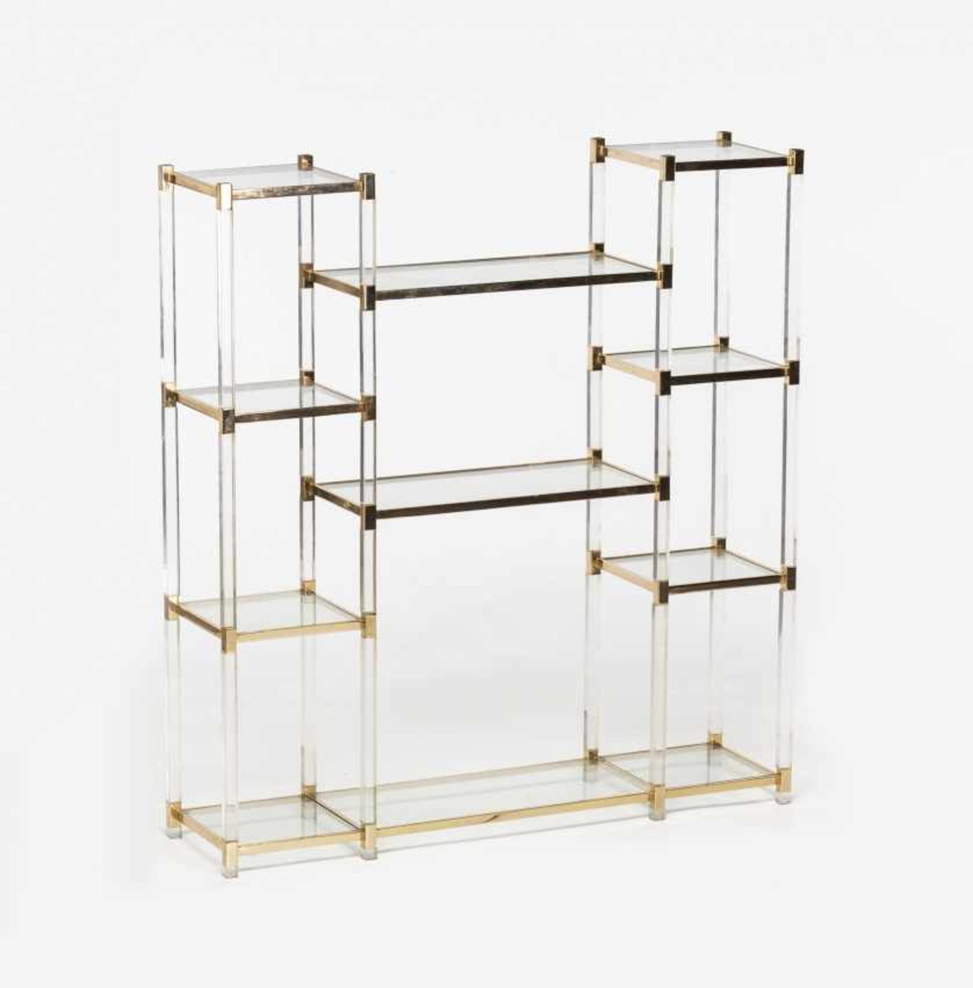 Shelving in methacrylate and gilt metal, circa 1970Shelving in methacrylate and gilt metal, circa - Bild 4 aus 6