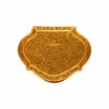 Gold snuff box, circa 1700-1725Gold snuff box, circa 1700-1725Probably 22K gold. Similar pieces in