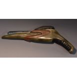 Props - Star Trek Enterprise - Episode, Storm Front, a solid cast resin Nakuhl energy pistol,