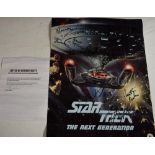 Autographs - Star Trek The Next Generation - a poster,