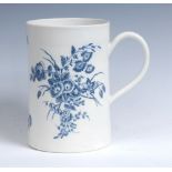 A large Worcester Bouquets pattern cylindrical mug,