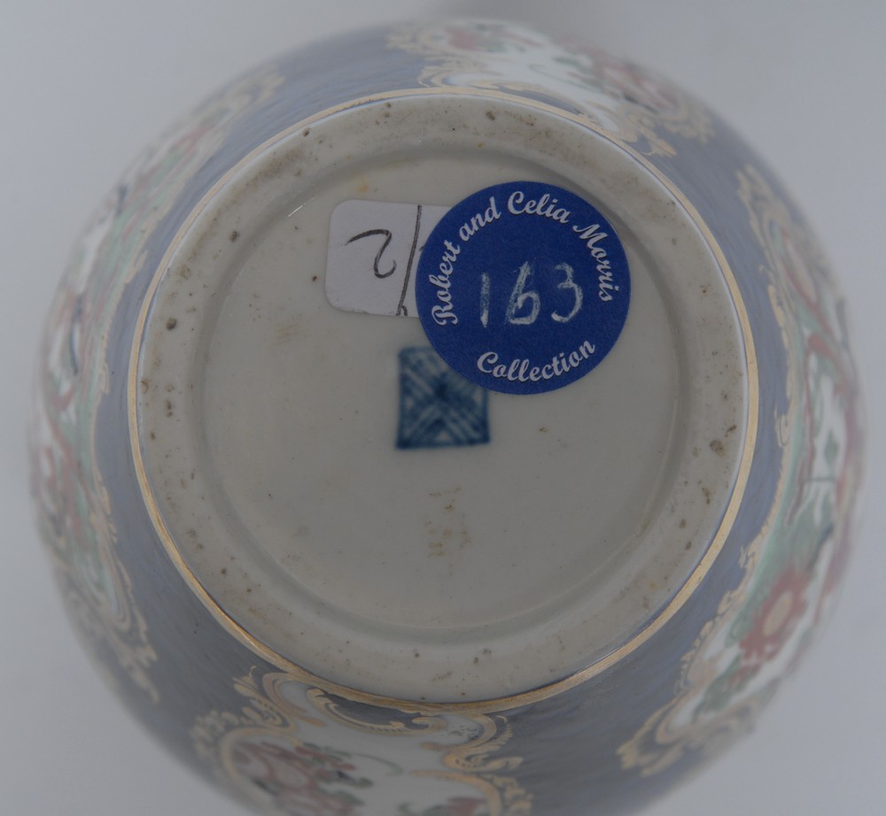 A Worcester Phoenix pattern ovoid vase, - Image 5 of 5