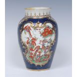 A Worcester Phoenix pattern ovoid vase,