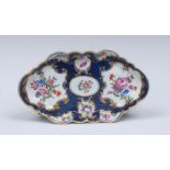 A Worcester lobed hexagonal form spoon tray,