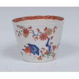 A Worcester Quail pattern beaker, of conical form,