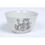 A Worcester Milkmaid at Gate pattern tea bowl,