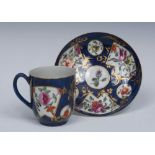 A Worcester tea cup and saucer,