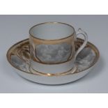 A Wolfe Mason coffee can and saucer, from the Four Seasons service,