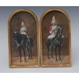 R**Simkin (20th century) A Pair, Household Cavalry, Blues and Royals signed, watercolours,