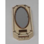 A George III Neoclassical gold-mounted and ivory canted rectangular needle case,