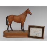 A Royal Worcester equestrian group, modelled by Doris Lindner, of Arkle, black printed mark,