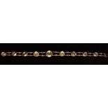 A 19th century diamond bracelet,