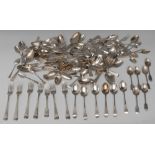 A set of six George III silver Old English pattern tablespoons,