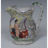 A 19th century Jones & Walley of Cobridge earthenware jug, Gipsy, No.