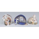 A Royal Crown Derby paperweight, commissioned by John Sinclair, Rowsley Rabbit, printed mark,