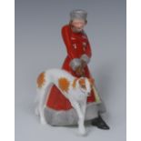 A Royal Crown Derby figure, Olga, she stands,
