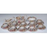 An early 19th century Staffordshire part tea set,