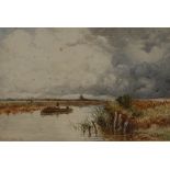 William Manners (1860 - 1930) The Norfolk Broads signed, dated 1900, watercolour, 20cm x 29cm,