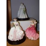 Figures - a Coalport figure Rose, the Far Flowers collection; another Diana,