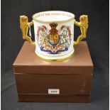 Royal Commemorative's - a Paragon limited edition 1977 Queens Silver Jubilee loving cup, No 725/750,