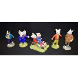 A Beswick Rupert the Bear model, Edward Trunk; others Bill Badger, Podgy Pig,