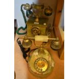 An Onyx cradle telephone,