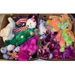 TY Beanie Babies - large and small including Peace, 2000 Signature Bear, Millenium, Erin, Chilly,