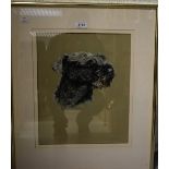 Gilbert Gordon Head of a Dog signed,