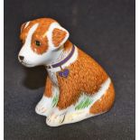 A Royal Crown Derby paperweight, Colin the Puppy, Charity in the Faith, Hope and Charity Series,