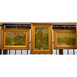 Frederick Holmes A set of three, Highland Landscapes signed,