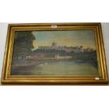 James Morris Windsor Castle from The River signed,