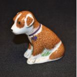 A Royal Crown Derby paperweight, Colin the Puppy, Charity in the Faith, Hope and Charity Series,