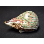 A Royal Crown Derby paperweight, Ashbourne Hedgehog, exclusive limited edition to John Sinclair,