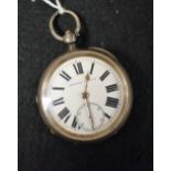 A silver Improved Patent pocket watch,