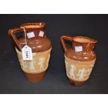 A Doulton Lambeth Egyptian revival earthen ware water jug,
