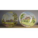A pair of Royal Worcester cabinet plates,