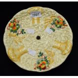 Ceramics - a Clarice Cliff Celtic Harvest footed cake stand