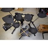 A full set Techtonic electric drum kit,